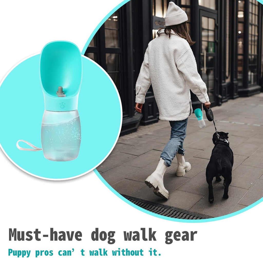 Kalimdor pet travel bowl and water bottle combo for small and large dogs