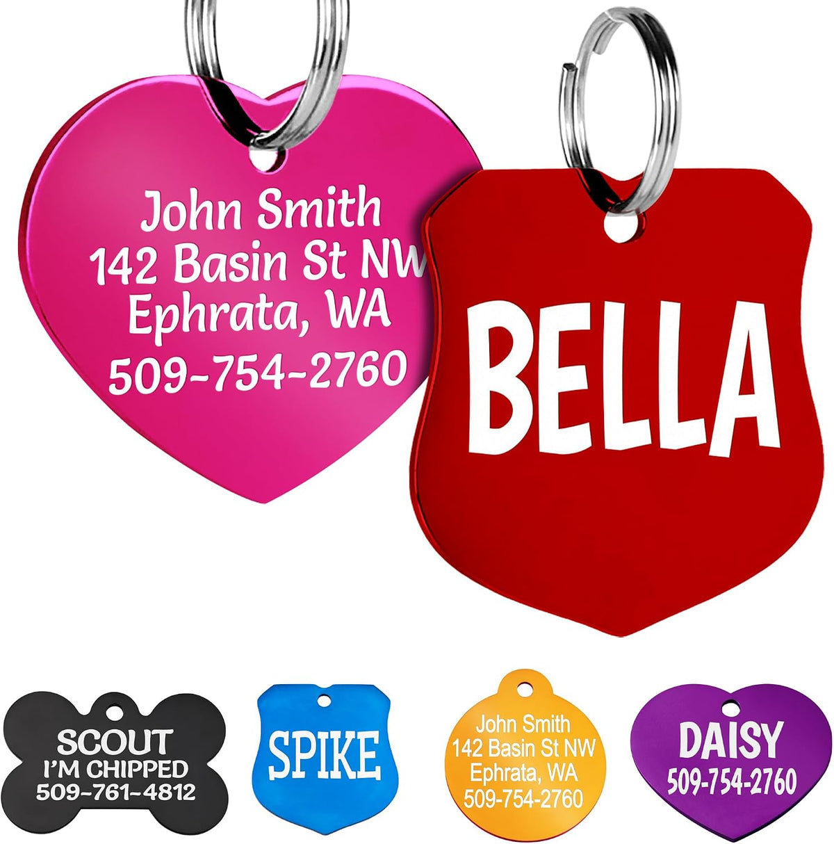 Authentic USA sourced GoTags pet identification tag packaging