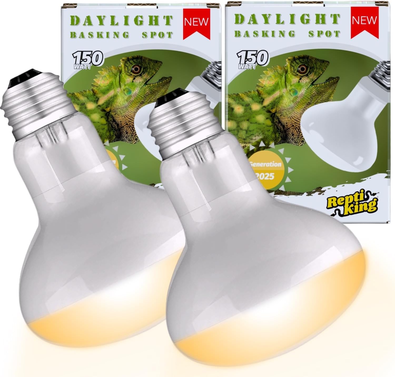 Reptile Heat Bulb Lamp, 2-Pack 100W Daylight Basking Spot, Bearded Dragon/Turtle/Lzard/Gecko Light Bulb, UVA Heat Lamp, Basking Light for Reptiles - Image 11