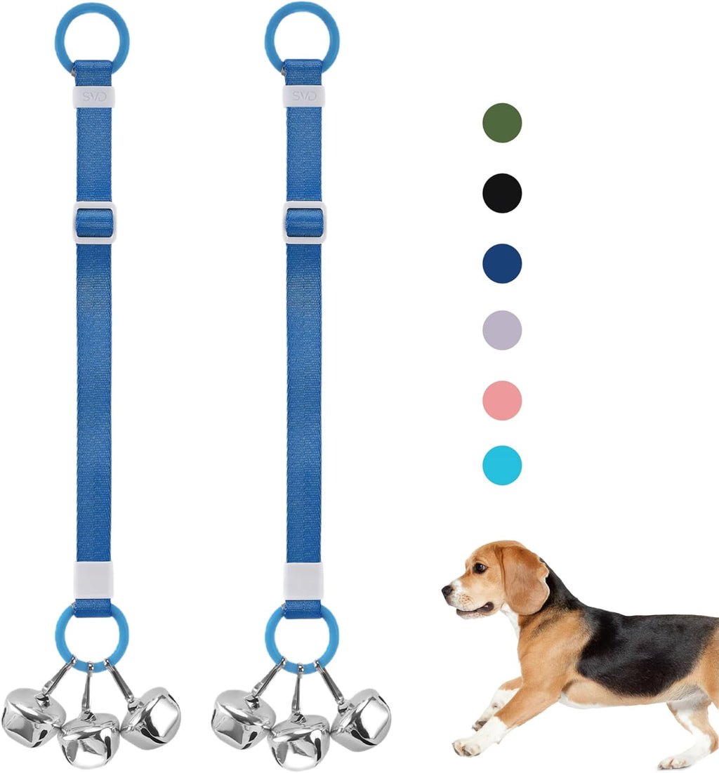 SVD.PET Dog Door Bell with Hanging Ring, Dog Bells to Go Outside for Potty Training, Can Attach to Door Knob or Anywhere Near The Door, Height Adjustable, Loud Jingle Bells for Puppies (Navy Blue) - Image 14