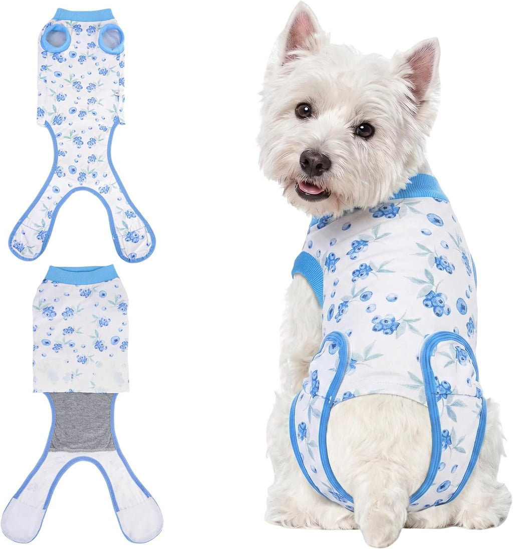 Recovery Suit for Dogs and Cats, Soft Dog Surgery Suit for Female Spay Male Neuter, Anti-Licking Dog Cone Alternative Onesie, Dog Surgical Recovery Suit After Abdominal Wounds, Pink, Small - Image 9