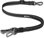 Joytale 3-in-1 Bungee Dog Seat Belt in black front view