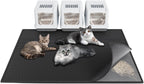 Waretary Cat Litter Box Mat: 36"x 30" Waterproof Kitty Cat Litter Trapping Mat, Easy-clean Double-layer Scatter Control Pad Rug (Grey) - Image 11