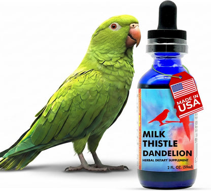 Morning Bird Milk Thistle & Dandelion Extract 1 fl oz - Organic Herbal Supplement for Birds - Supports Liver Health & Natural Detox - Suitable for All Bird Species - Image 9
