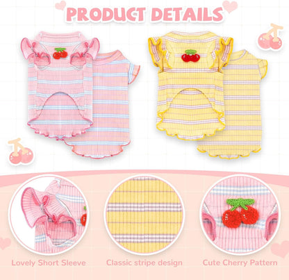 Two pack puppy outfits for small dogs and cats