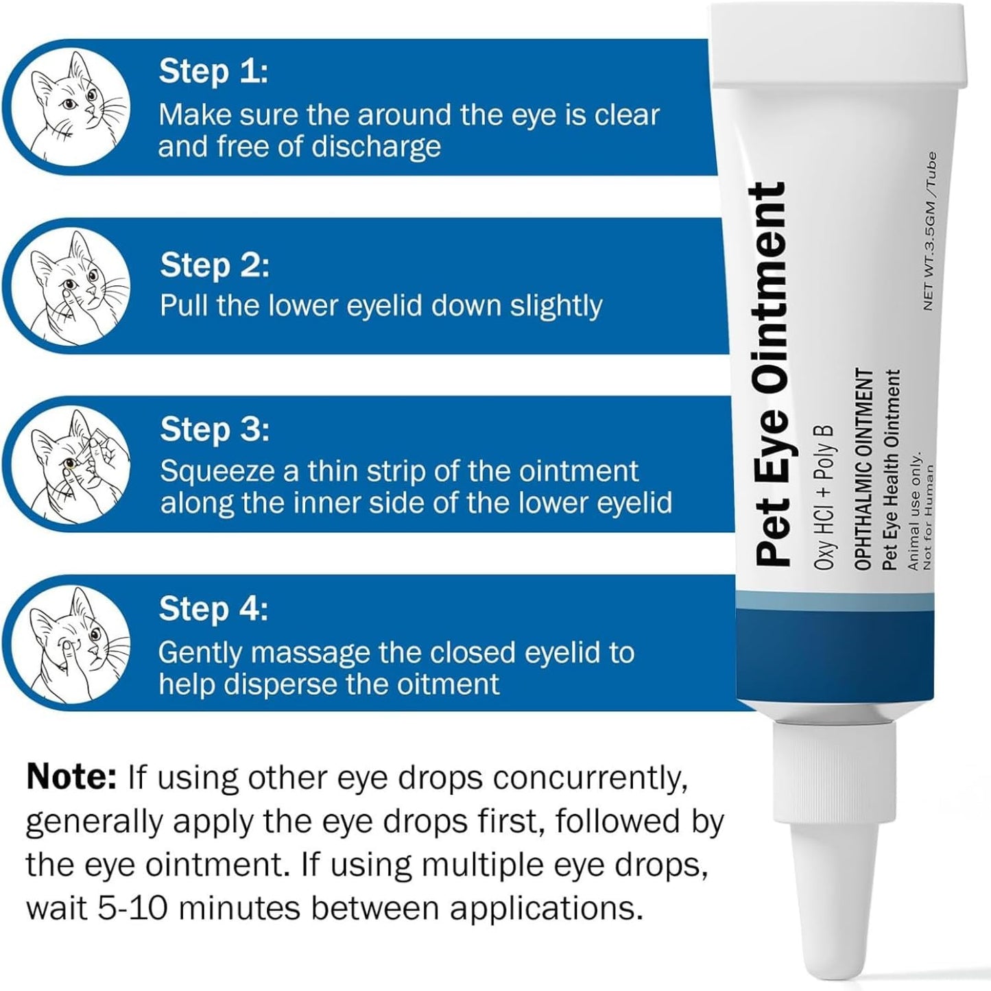 Polika soothing pet eye cream with chamomile and aloe vera ingredients