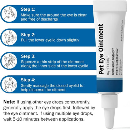 Polika soothing pet eye cream with chamomile and aloe vera ingredients
