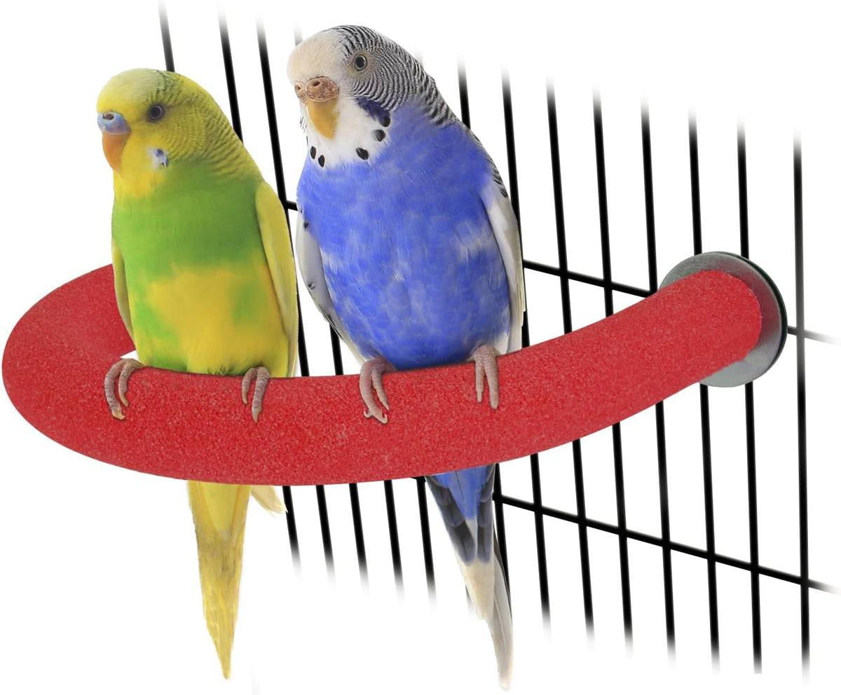 Rypet U-Shaped Large Parrot Perch, Quartz Bird Perch for Cage(Blue L) - Image 10