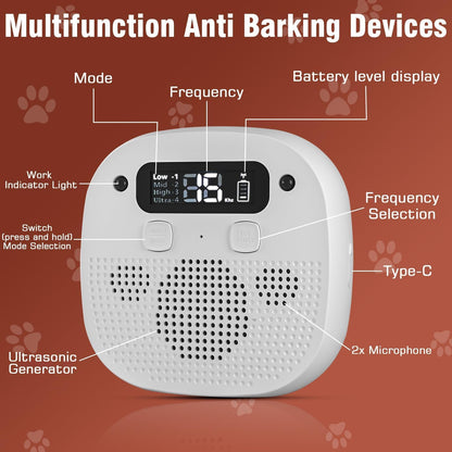 Plus Cable pet training bark box showing side profile