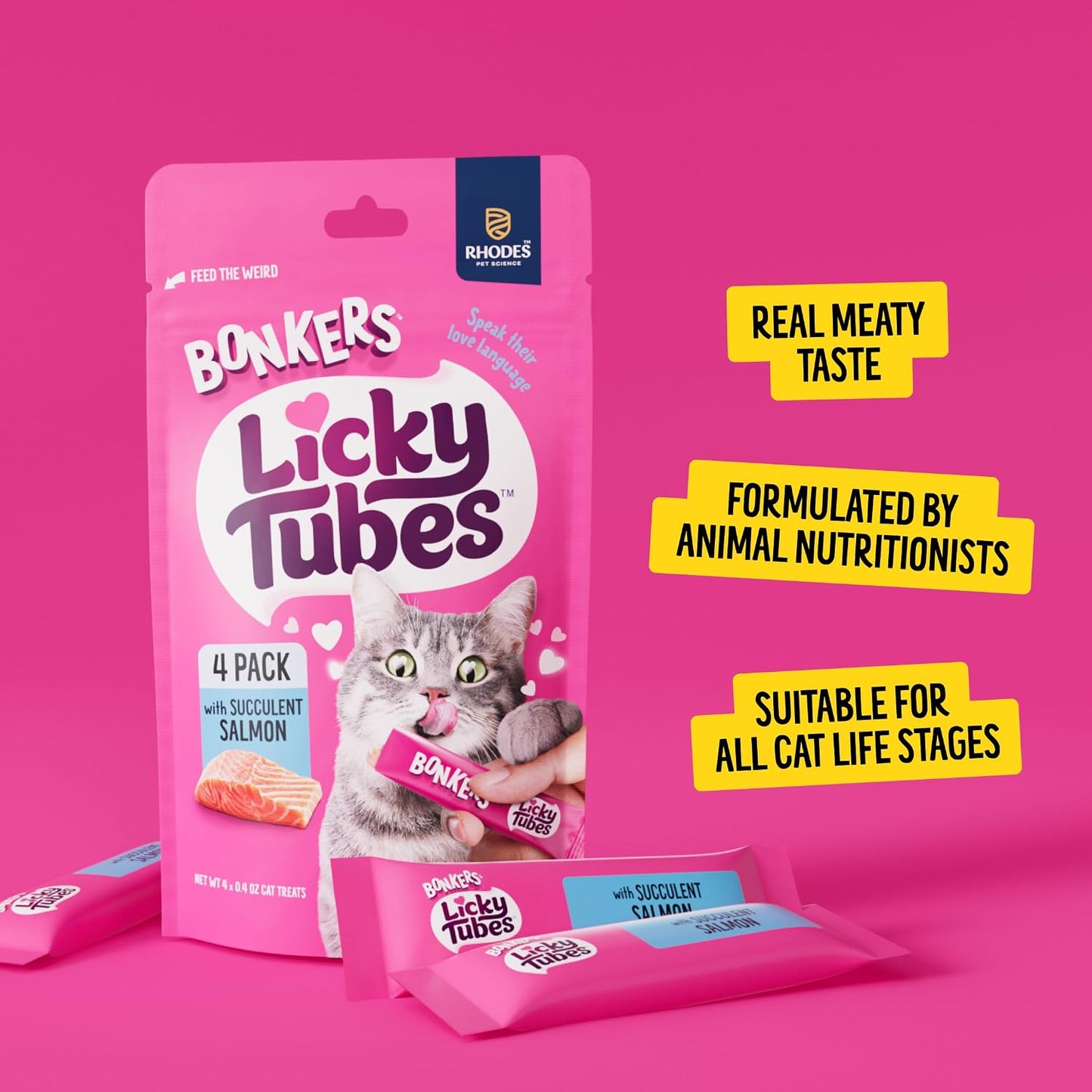 Bonkers Licky Tubes 15 count pack display