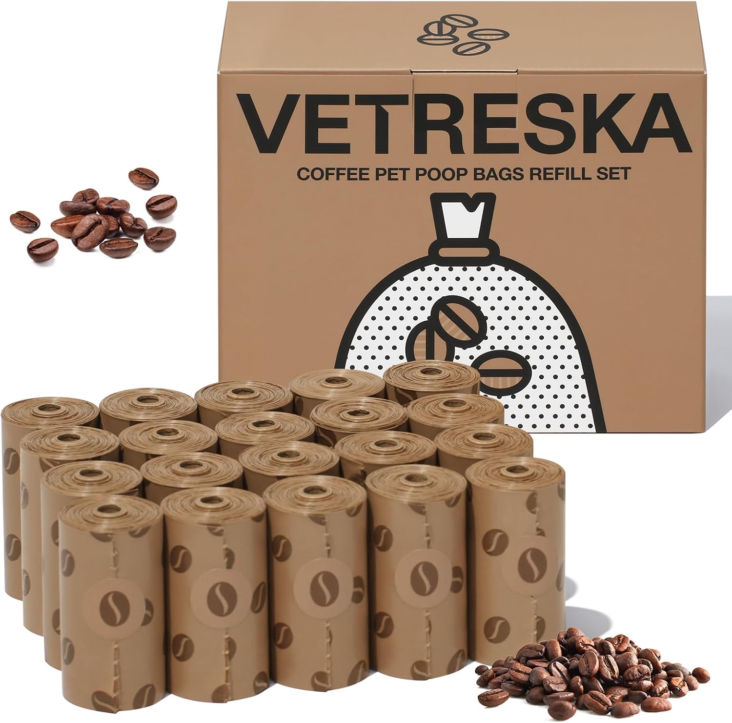 Authentic USA imported VETRESKA pet supplies packaging and contents layout.