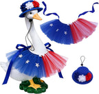 Easy install summer garden display clothing for lawn statues.