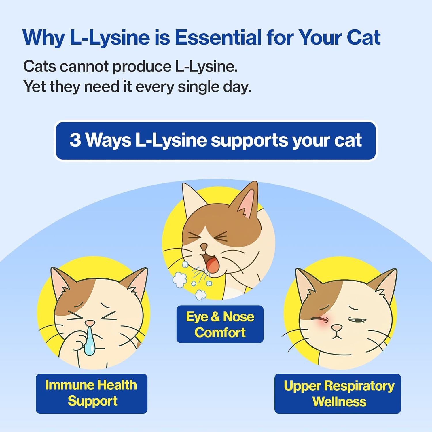 Veterinary grade cat health formula featuring beta glucan and taurine.