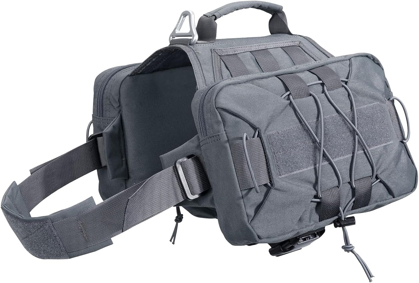 EXCELLENT ELITE SPANKER Dog Pack Dog Saddle Bag Backpack for Camping Hiking Medium & Large Dog with 2 Capacious Side Pockets (M, Coyote Brown) - Image 9