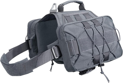 EXCELLENT ELITE SPANKER Dog Pack Dog Saddle Bag Backpack for Camping Hiking Medium & Large Dog with 2 Capacious Side Pockets (M, Coyote Brown) - Image 9
