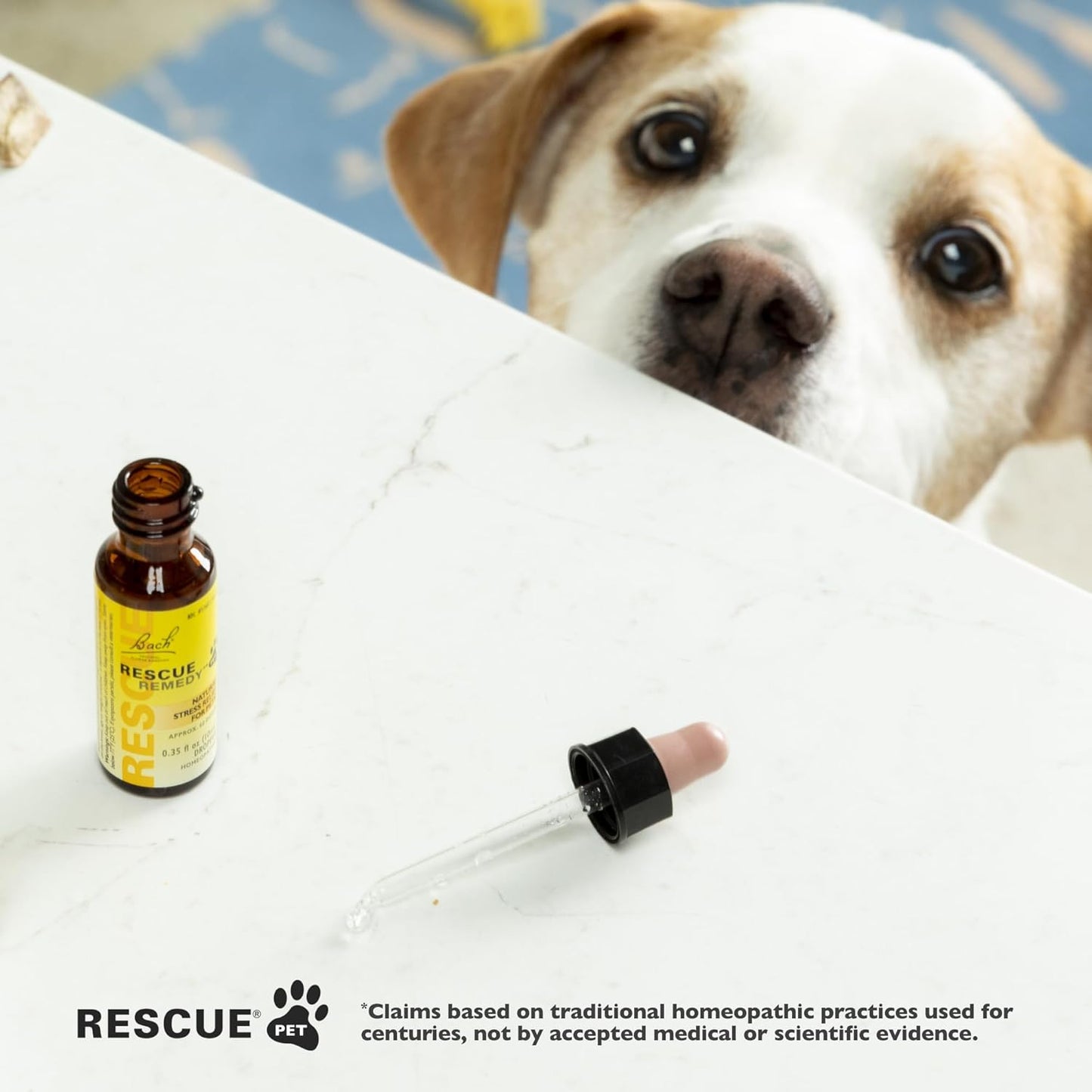Authentic imported Bach Rescue Remedy Pet formula for canine and feline stress