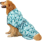 HDE Dog Bathrobe Super Absorbent Quick Drying Puppy Towel Wrap Coat Adjustable After Bath Robes with Hood for Dog Sizes S-XXL White Rubber Ducks S - Image 9