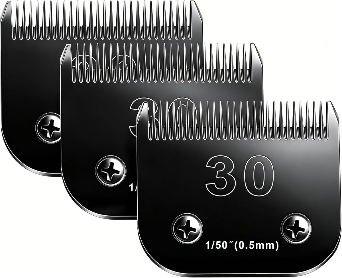 6pcs Dog Grooming Replacement Blades Compatible with Andis/Oster A5/Wahl KM-10 Series Dog Clippers,Detachable Clipper Replacement Blade,Black (6PCS Black-#10+30+3FC+4FC+5FC+7FC) - Image 14