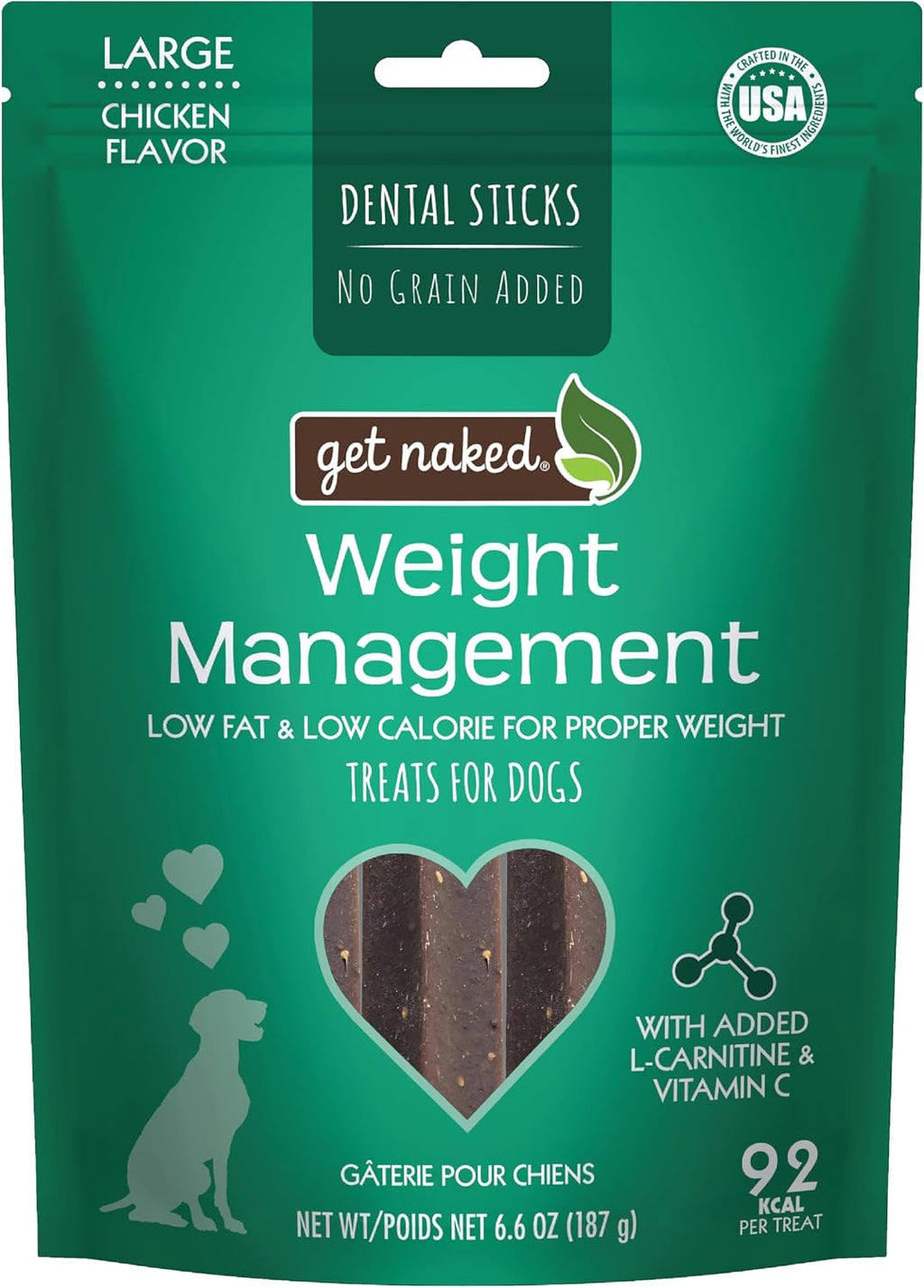 Get Naked Grain Free 1 Pouch 6.2 Oz Weight Management Dental Chew Sticks, Small - Image 9