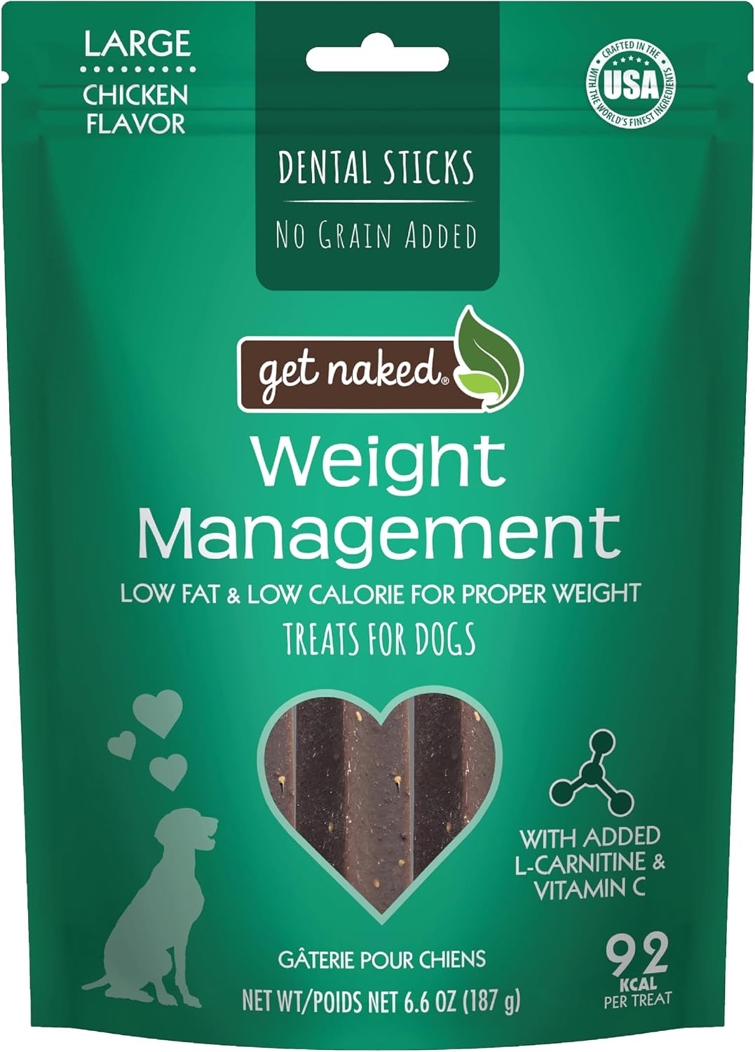 Get Naked Grain Free 1 Pouch 6.2 Oz Weight Management Dental Chew Sticks, Small - Image 9