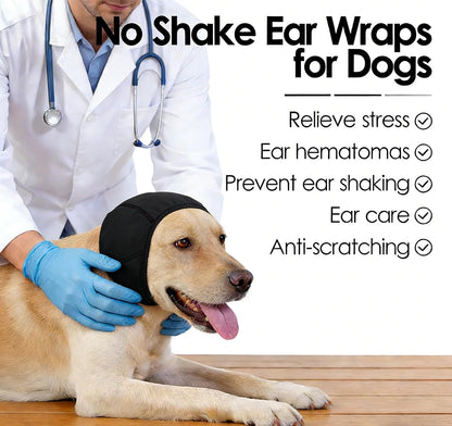 SJTYDX adjustable pet ear muffs with secure hook and loop closure
