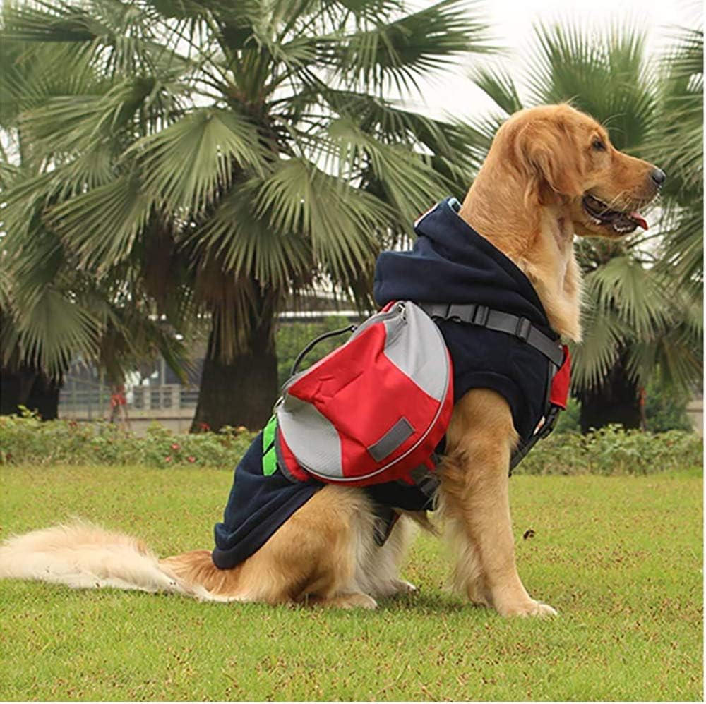 Lifeunion waterproof polyester dog backpack side view with adjustable straps