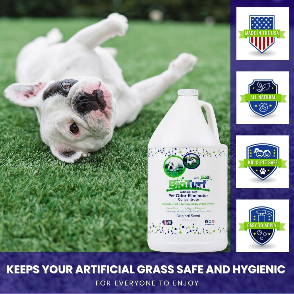 BioTurf BioS+ fake grass deodorizer for dog urine