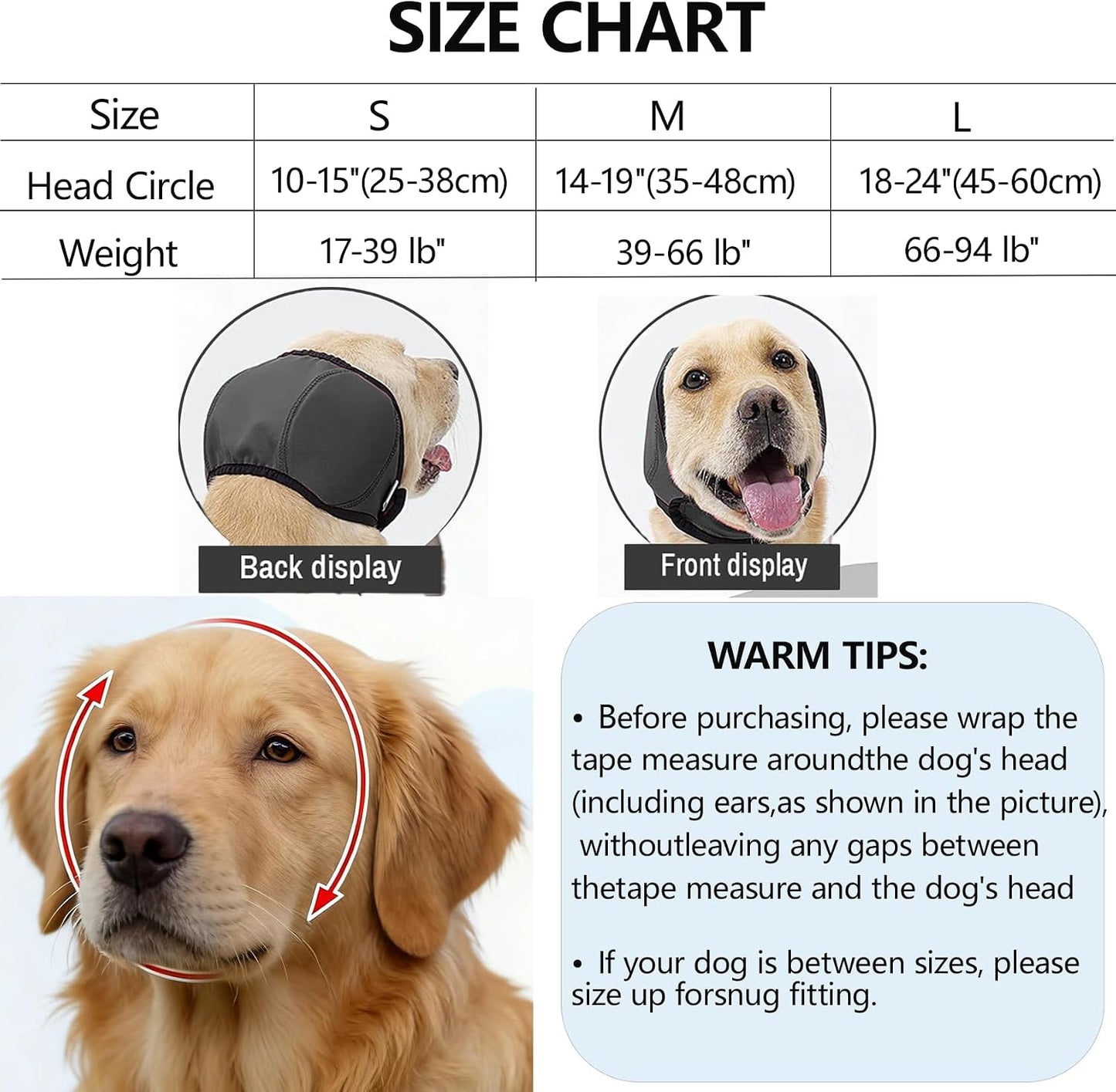 SJTYDX no flap ear cover for dogs suffering from aural hematoma