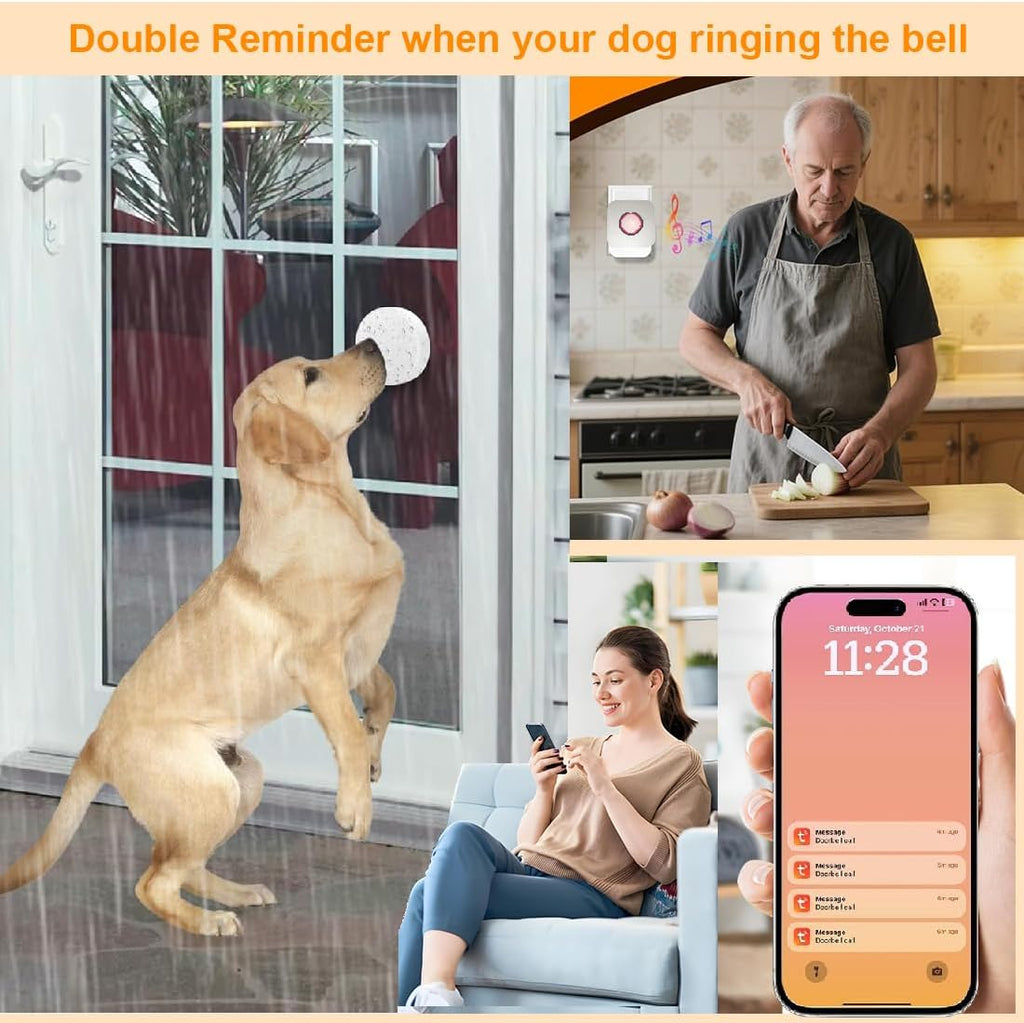 YisTech smart dog doorbell button for pet training