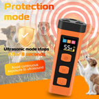 Close up of OKSJ ultrasonic dog repeller buttons and display
