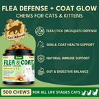 Yotango natural flea and tick prevention for cats five hundred salmon flavor chews
