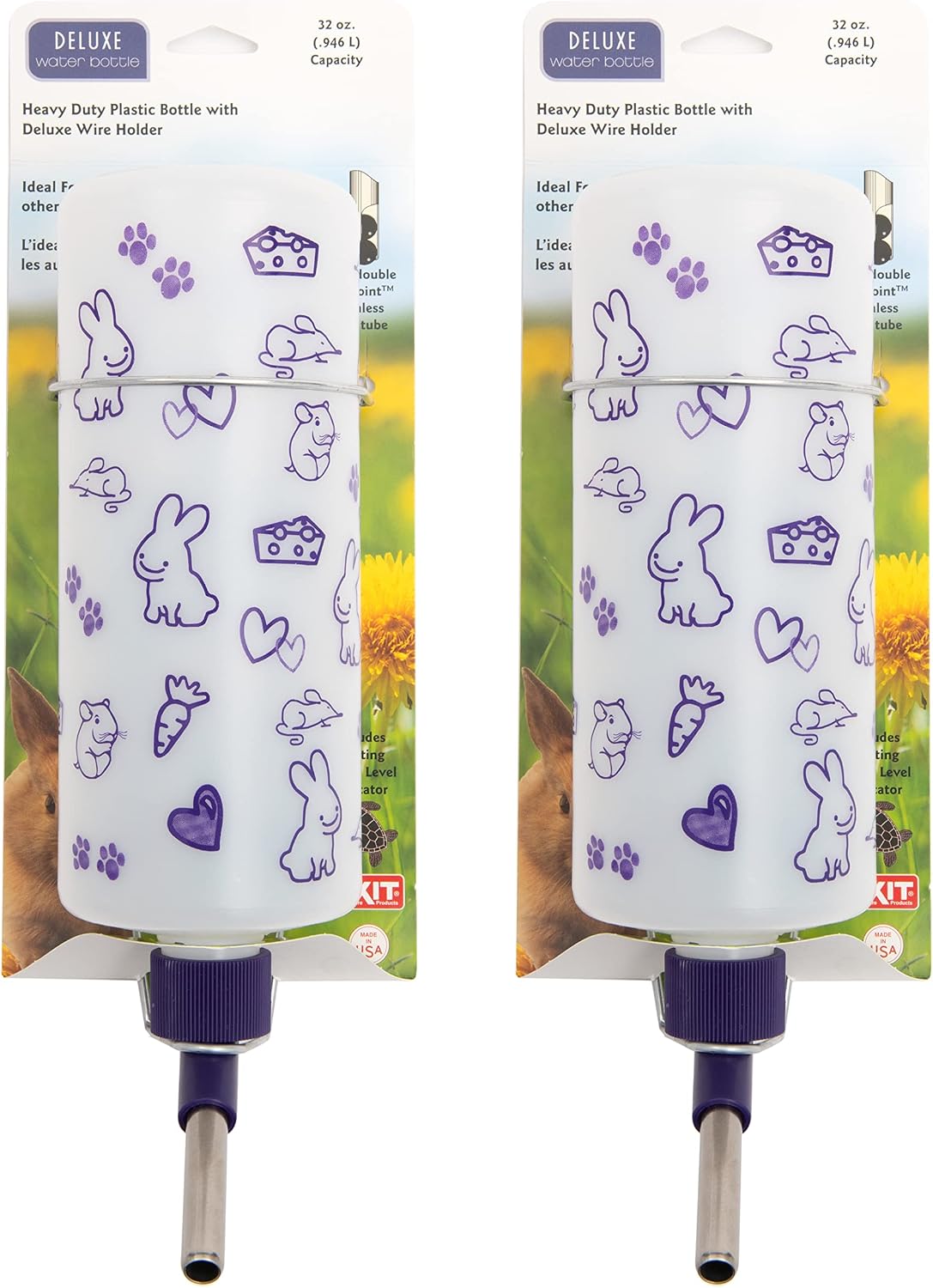 Lixit 32oz Weather Resistant Water Bottles with Heavy Duty Mount for Rabbits and Ferrets (Rabbits) - Image 11