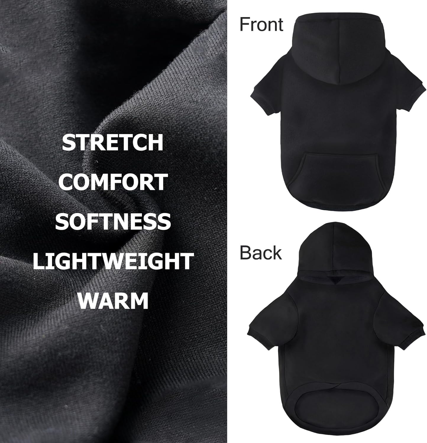 Cozy polyester fleece pet jacket for dogs weighing thirty-five to fifty-five pounds