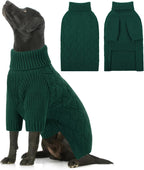 Small Dog Sweater, Turtleneck Dog Sweater for Cold Weather, Puppy Knitwear Pullover for Christmas Thanksgiving, Pet Winter Knitted Sweatshirt for Pug Dachshund, Red S - Image 12