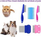 Full collection of Juwantu pet combs for flea and lice removal