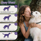 Natural cedarwood and peppermint oil infused dog pest prevention collar