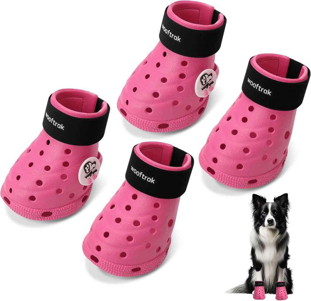 Dog Shoes Breathable Dog Shoe for Hot Pavement, Dog Booties and Paw Protectors, Non-Slip Waterproof Dog Sandals Boots (Pink, S: (2.3''x1.8'')(L*W)) - Image 14