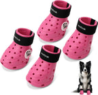 Dog Shoes Breathable Dog Shoe for Hot Pavement, Dog Booties and Paw Protectors, Non-Slip Waterproof Dog Sandals Boots (Pink, S: (2.3''x1.8'')(L*W)) - Image 14