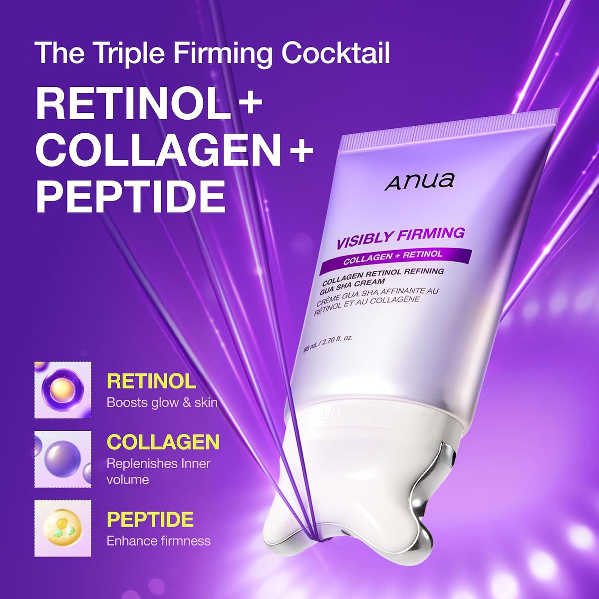 ANUA Collagen Retinol Refining Gua Sha Cream, 2.7 fl.oz - Image 5