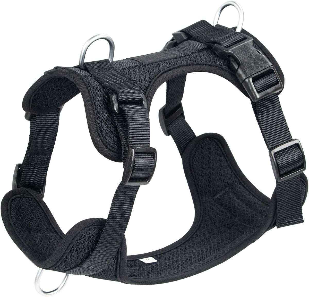 Wisedog Dog Harness Medium Sized, Pet Vest with Front Clip, Adjustable Puppy Harness with 3 Fast Release Buckles[Easy to Put on & Take Off] (Pink, XS) - Image 9