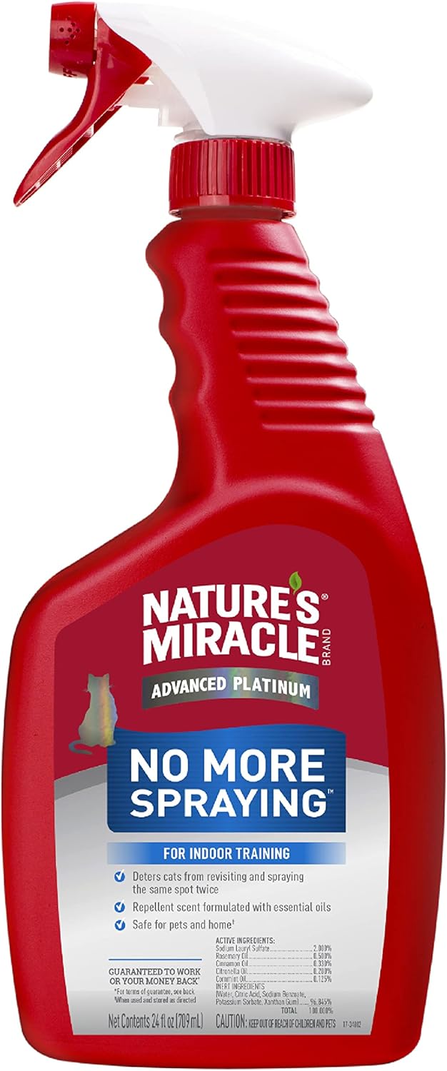 Nature's Miracle Advanced Platinum No More Spraying, 128 Ounces, Helps Discourage Repetitive Cat Spraying - Image 8
