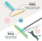 Uproot Clean Xtra pet hair remover on rug