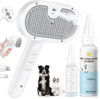 Pet Steam Brush Dog Cat 2026 New Grooming Comb for Shedding, Floating Hair, Smooth & Detangling, Gentle Cool Mist Softens Hair Reduces Static Helps Pets Who Dislike Bathing,2*Waterless Shampoo - Image 12