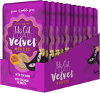 Tiki Pets Tiki Cat Luau Velvet Mousse Salmon 12 pack box display