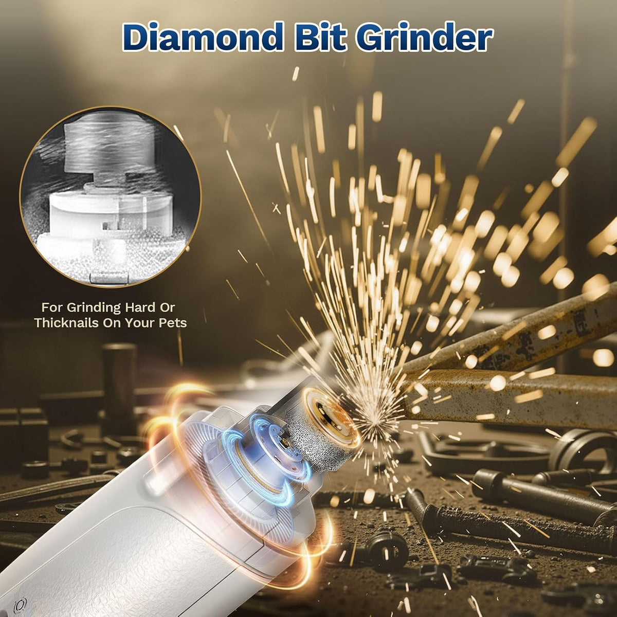 2-in-1 Dog & Cat Nail Clippers and Grinder with Catcher & 2 LED Lights - Image 6