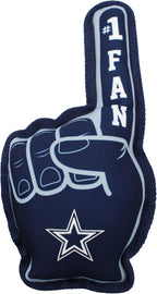 Pets First foam finger shape pet toy close up