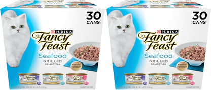 Purina Fancy Feast Grilled Wet Cat Food Seafood Collection in Wet Cat Food Variety Pack - (Pack of 24) 3 oz. Cans - Image 10