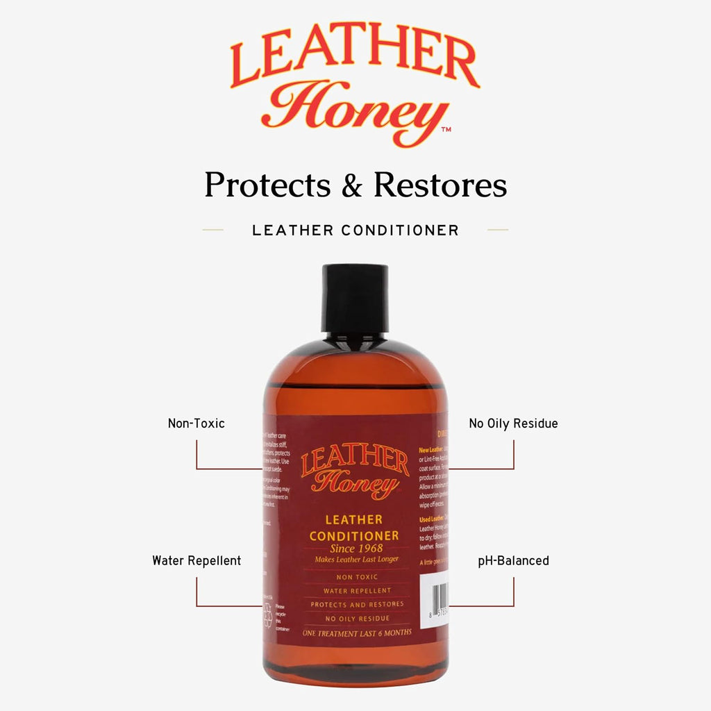 Leather Honey leather conditioner for car seats and auto interiors