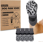 Double Sides Non-Slip Dog Socks to Prevent Licking Paws - Strong Traction for Paw Protector, Senior Dogs, Hardwood Floors, Dog Booties with Grippers - Size Large - Image 9