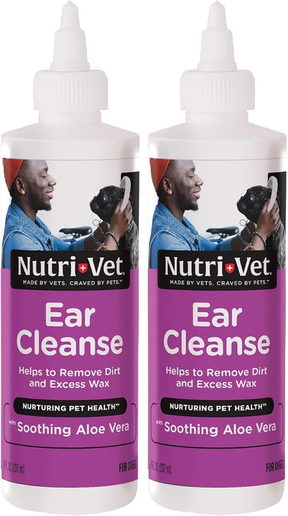 Nutri-Vet Ear Cleanse bottle isolated on white background